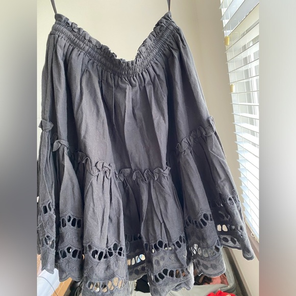 Seven Wonders Alannah Short Cotton Skirt Black Lined Size US 4 fits like XS - Picture 6 of 15